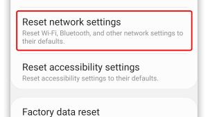 Galaxy Note 20 Reset Network Settings